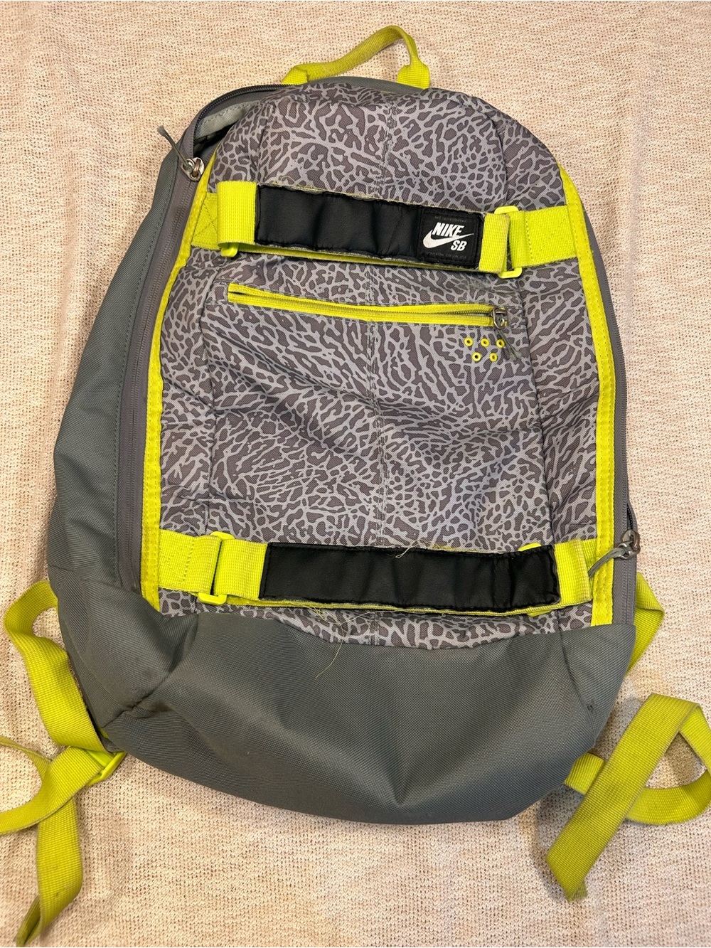 Gray & Lime Nike SB Backpack